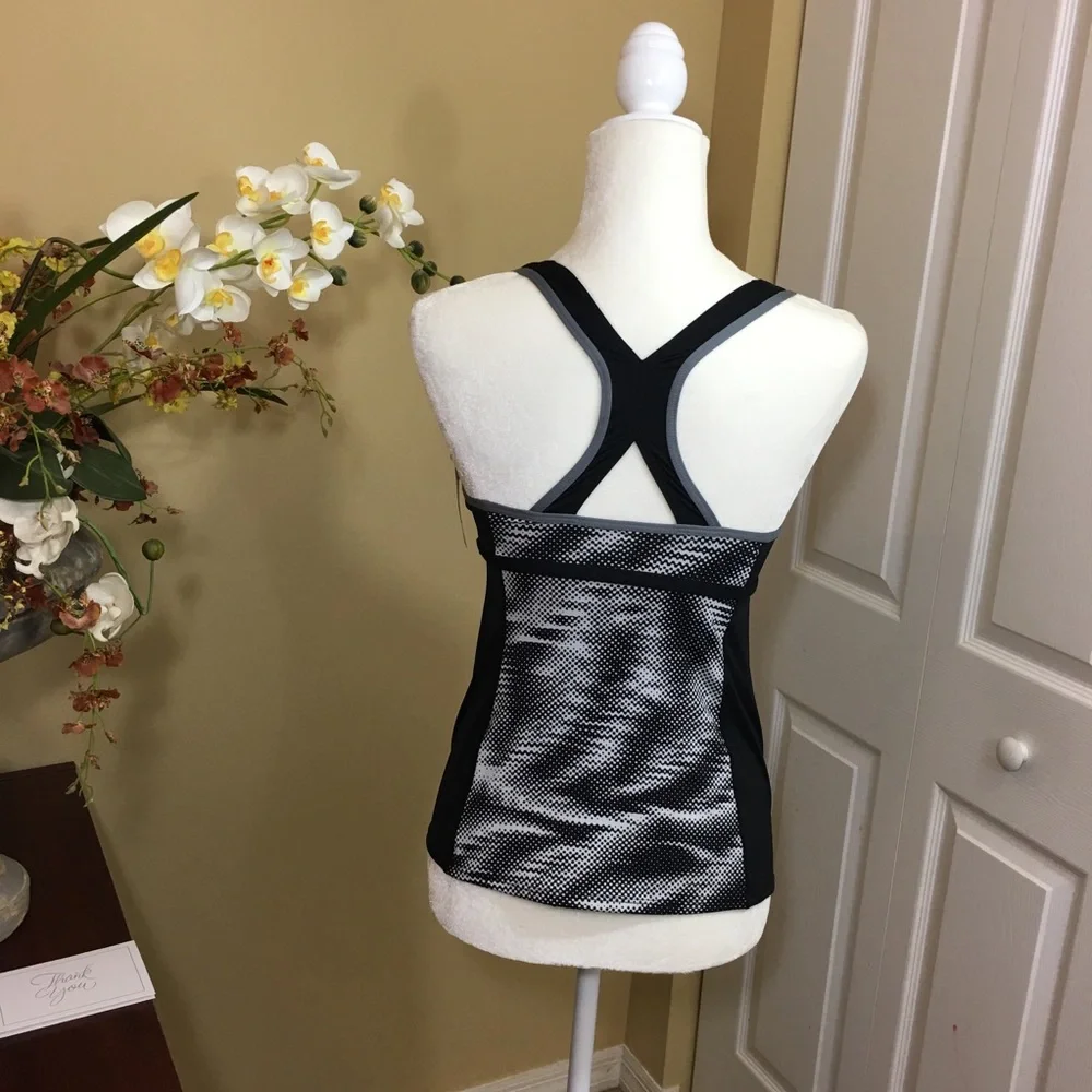 NIKE SOLID & STRIPE‎ TANKINI TOP SIZE S NWT